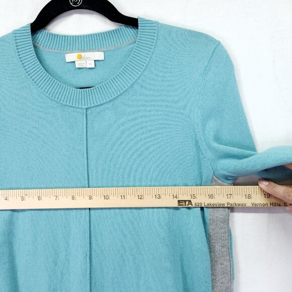Boden Wool Blend Sweater Size XS Blue Color Block Soft With Stretch - Picture 4 of 12